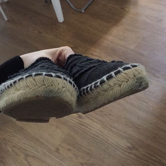 Authentic Black Chanel Canvas Espadrilles - Picture 4 of 4